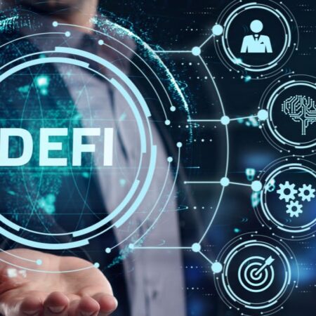 How do DeFi platforms use blockchain to offer financial services?